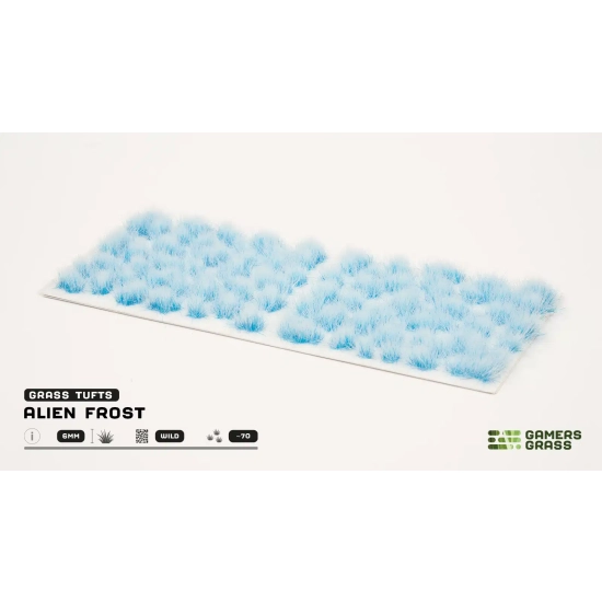 Gamers Grass Alien Frost – 6 mm (Wild) | Jasnoniebieskie kępki trawy do zimowych dioram i podstawek sci-fi
